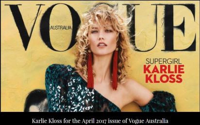 Vogue Australia with Karlie Kloss
