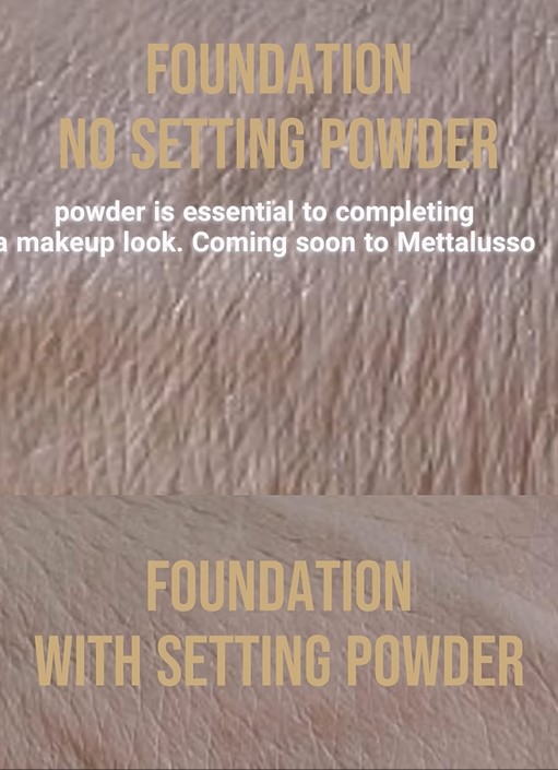 Mettalusso testing all new vegan setting powder